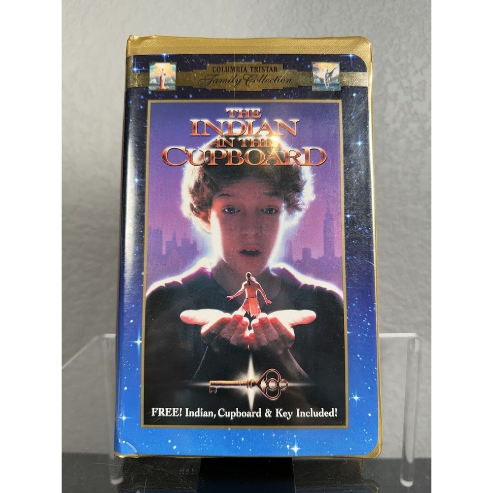 The Indian in the Cupboard ( VHS, 2000, Clam Shell ) w/ Indian Figure